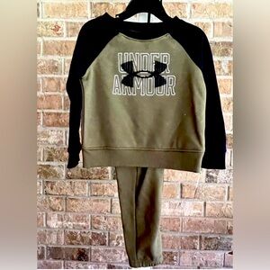 Under Armour Baby Boys Big Logo  Athletic 2 Piece Top & Pants Set 24 Months